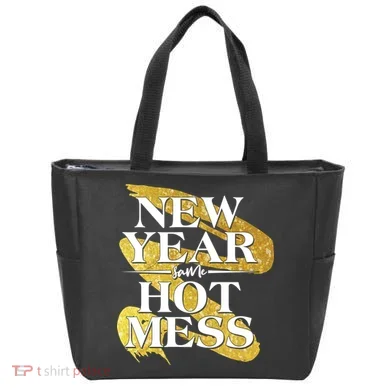 New Year Same Hot Mess Tote Bag