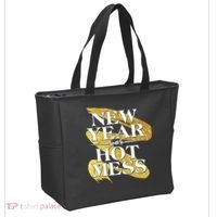 New Year Same Hot Mess Tote Bag thumb 2