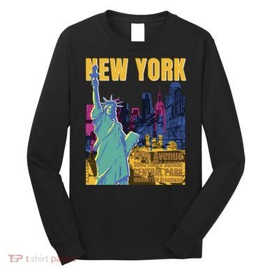 New York City Liberty Statue Long Sleeve Shirt