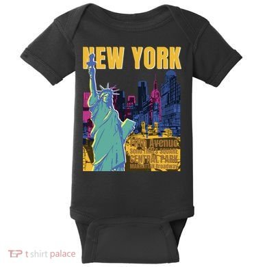 New York City Liberty Statue Baby Bodysuit
