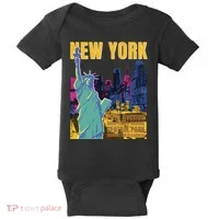 New York City Liberty Statue Baby Bodysuit thumb 0