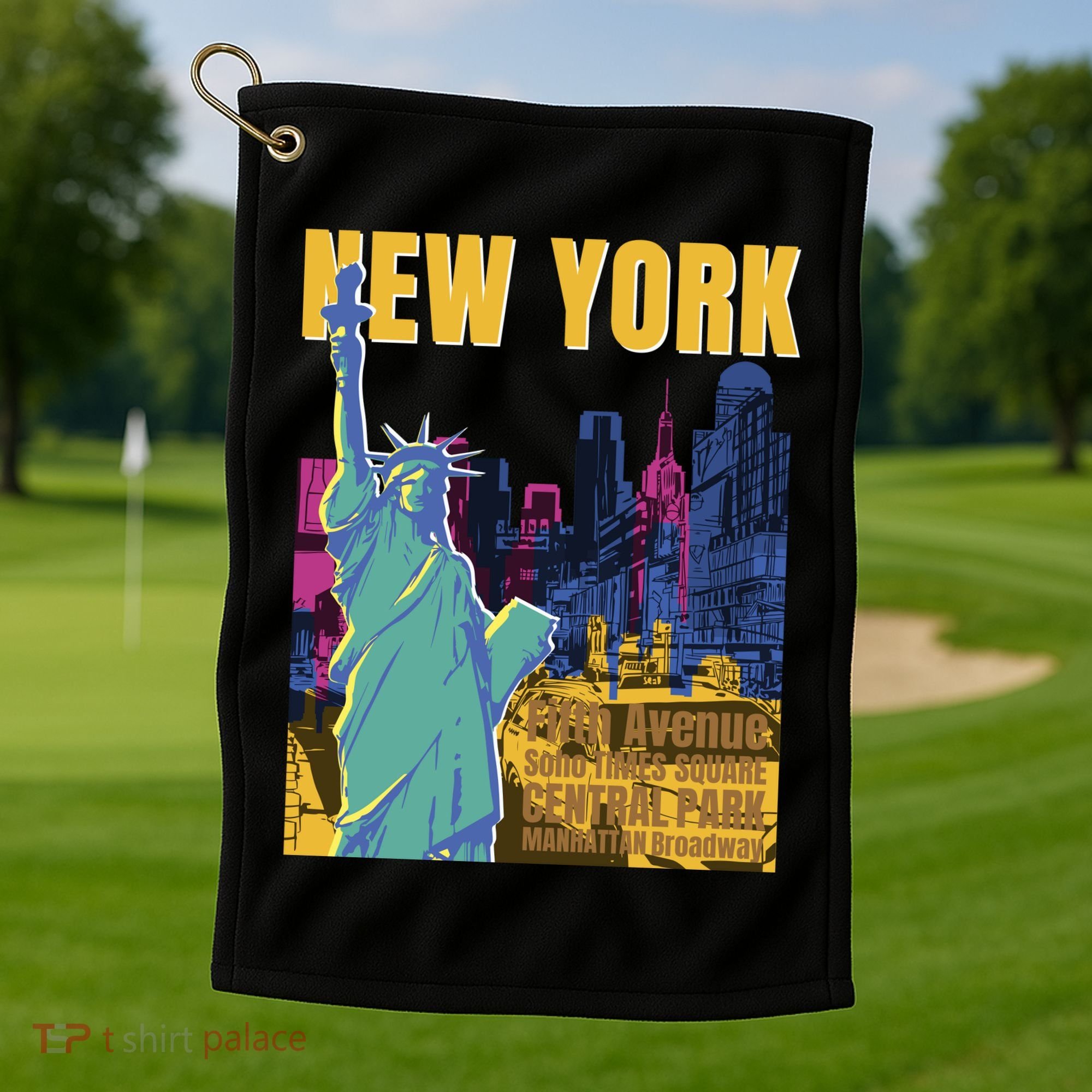 New York City Liberty Statue Golf Towel