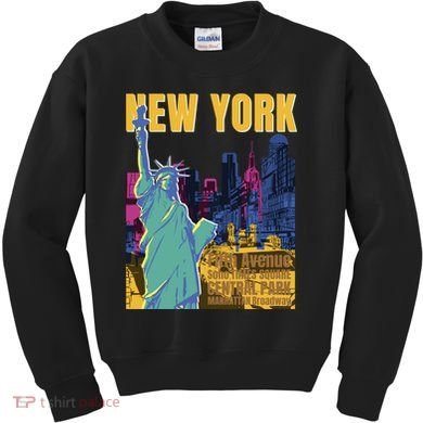 New York City Liberty Statue Kids Sweatshirt