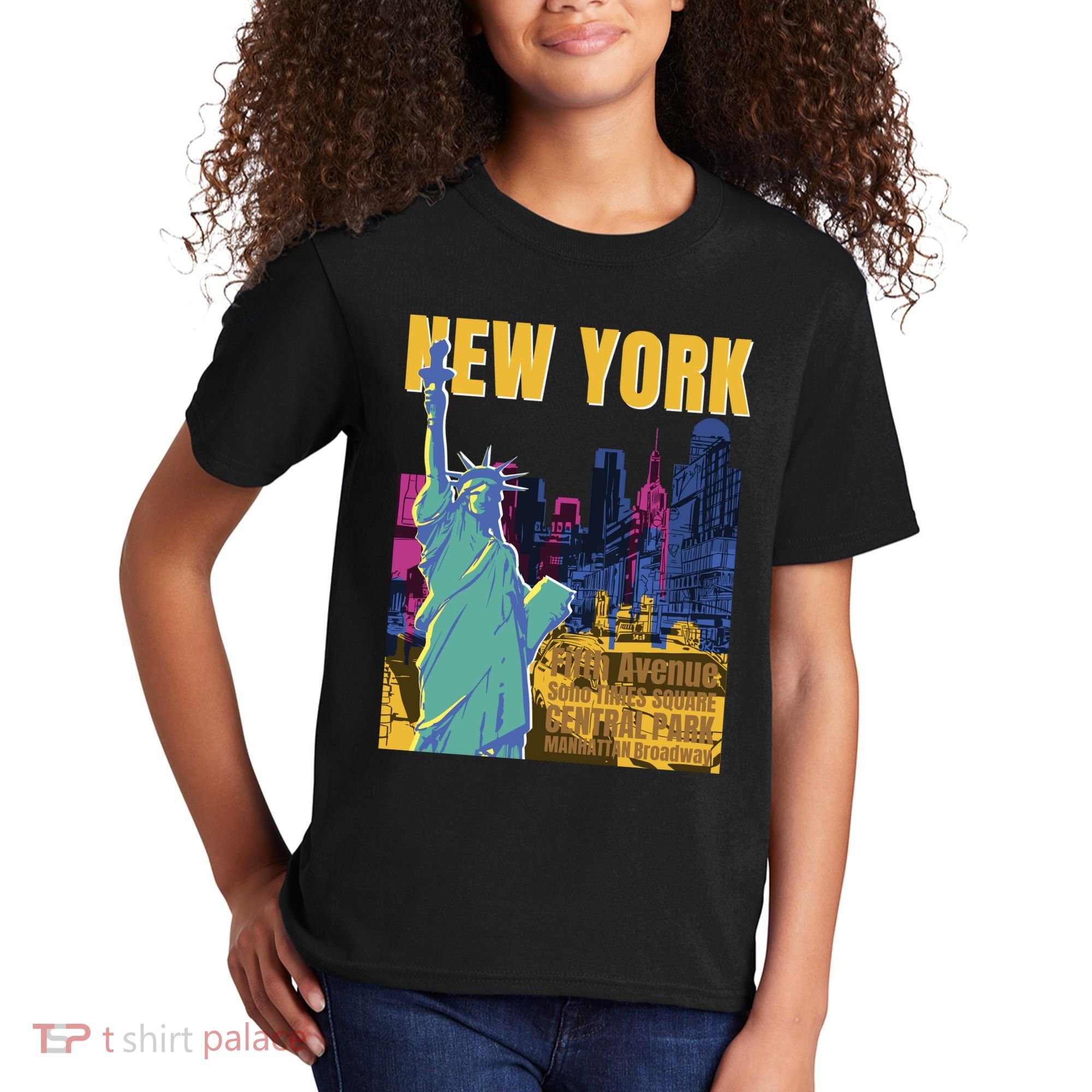 New York City Liberty Statue Kids T-Shirt