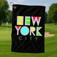 New York City Retro Golf Towel thumb 1