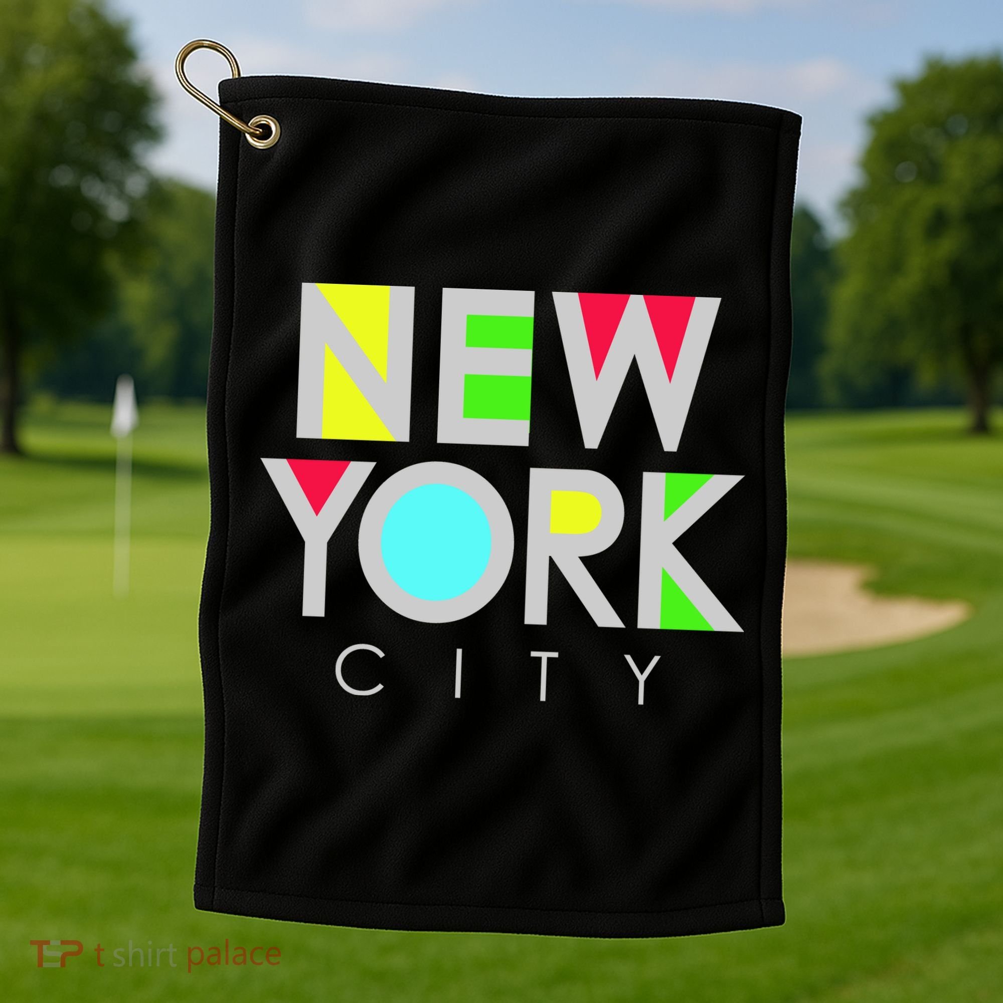 New York City Retro Golf Towel