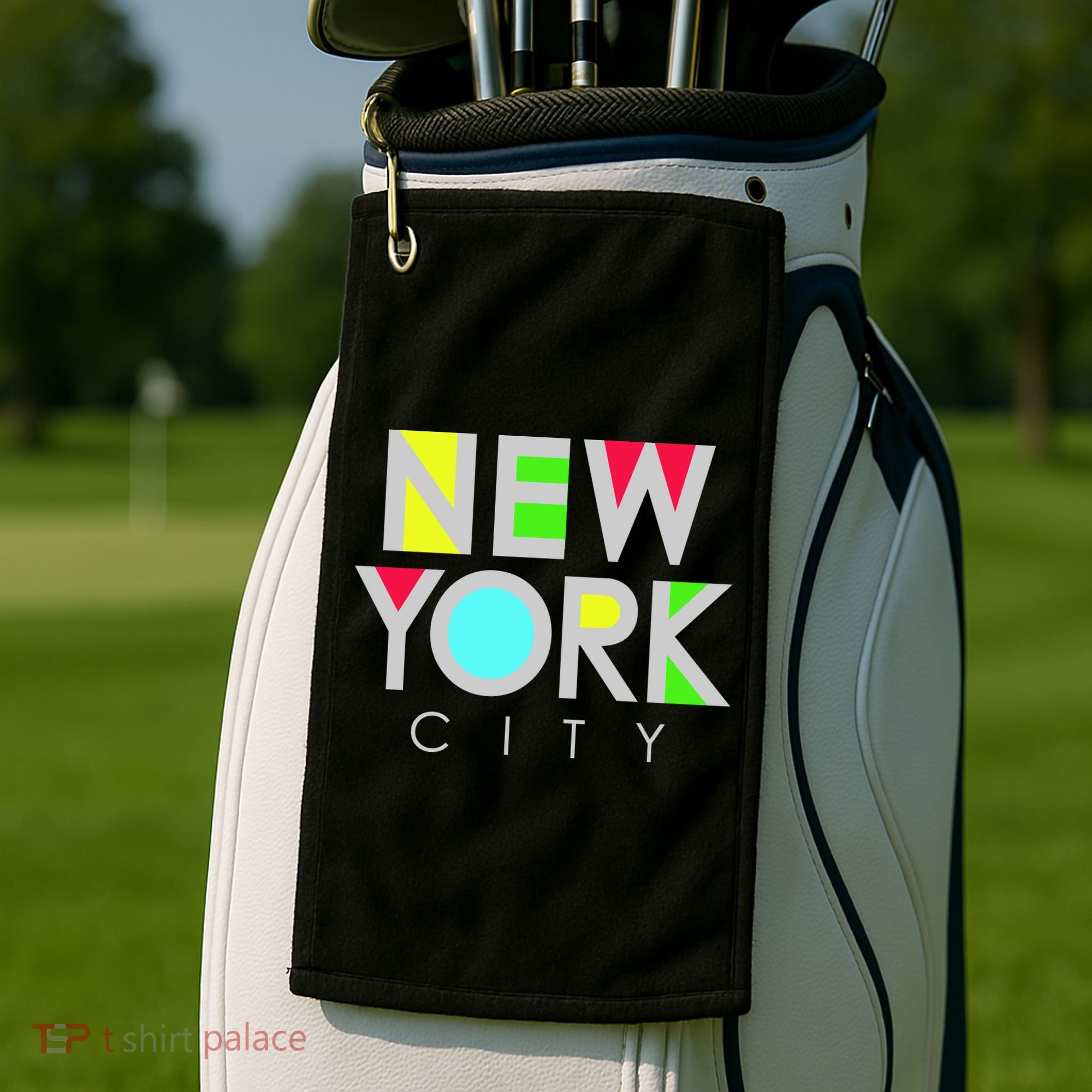 New York City Retro Golf Towel