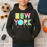 New York City Retro Kids Hoodie thumb 2