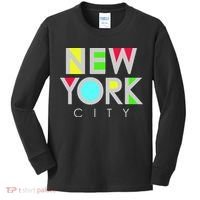 New York City Retro Kids Long Sleeve Shirt thumb 0