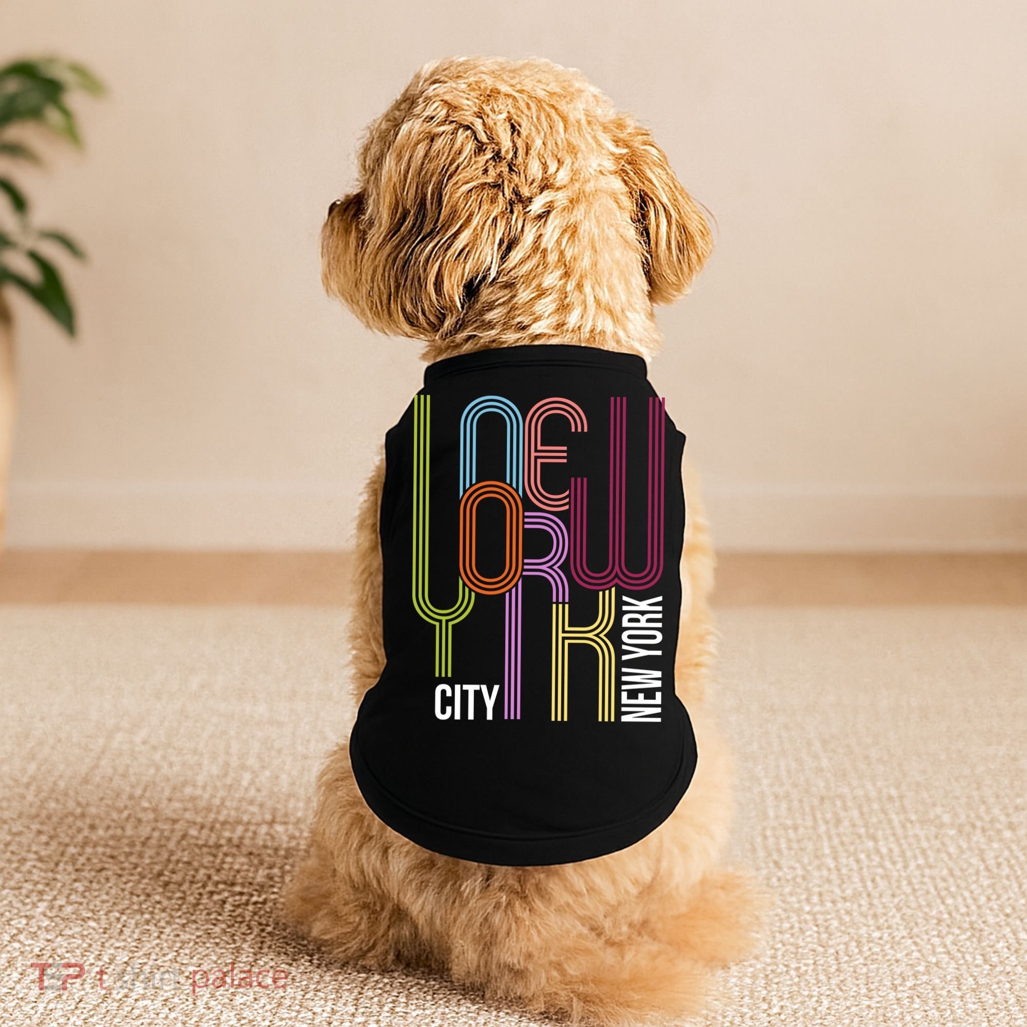 New York City Retro 80s Style Doggie Tank