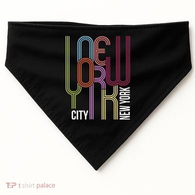 New York City Retro 80s Style USA-Made Doggie Bandana
