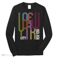 New York City Retro 80s Style Long Sleeve Shirt thumb 0