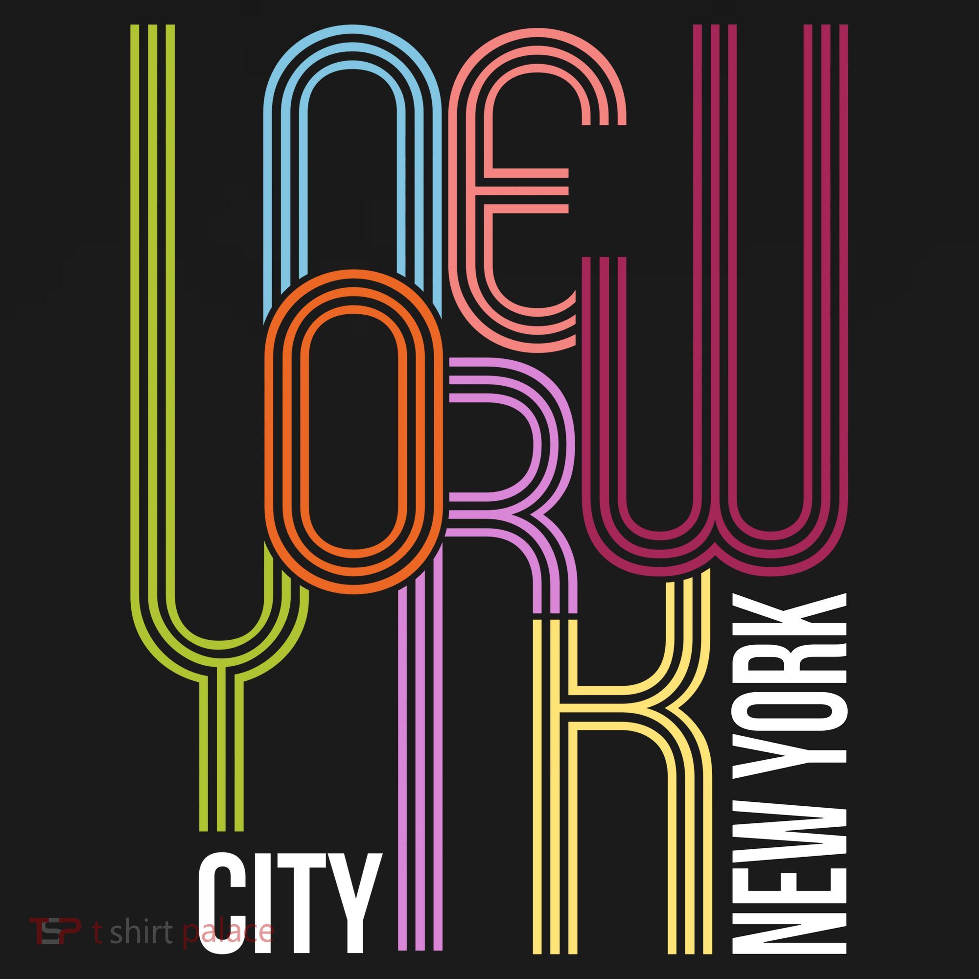 New York City Retro 80s Style Long Sleeve Shirt