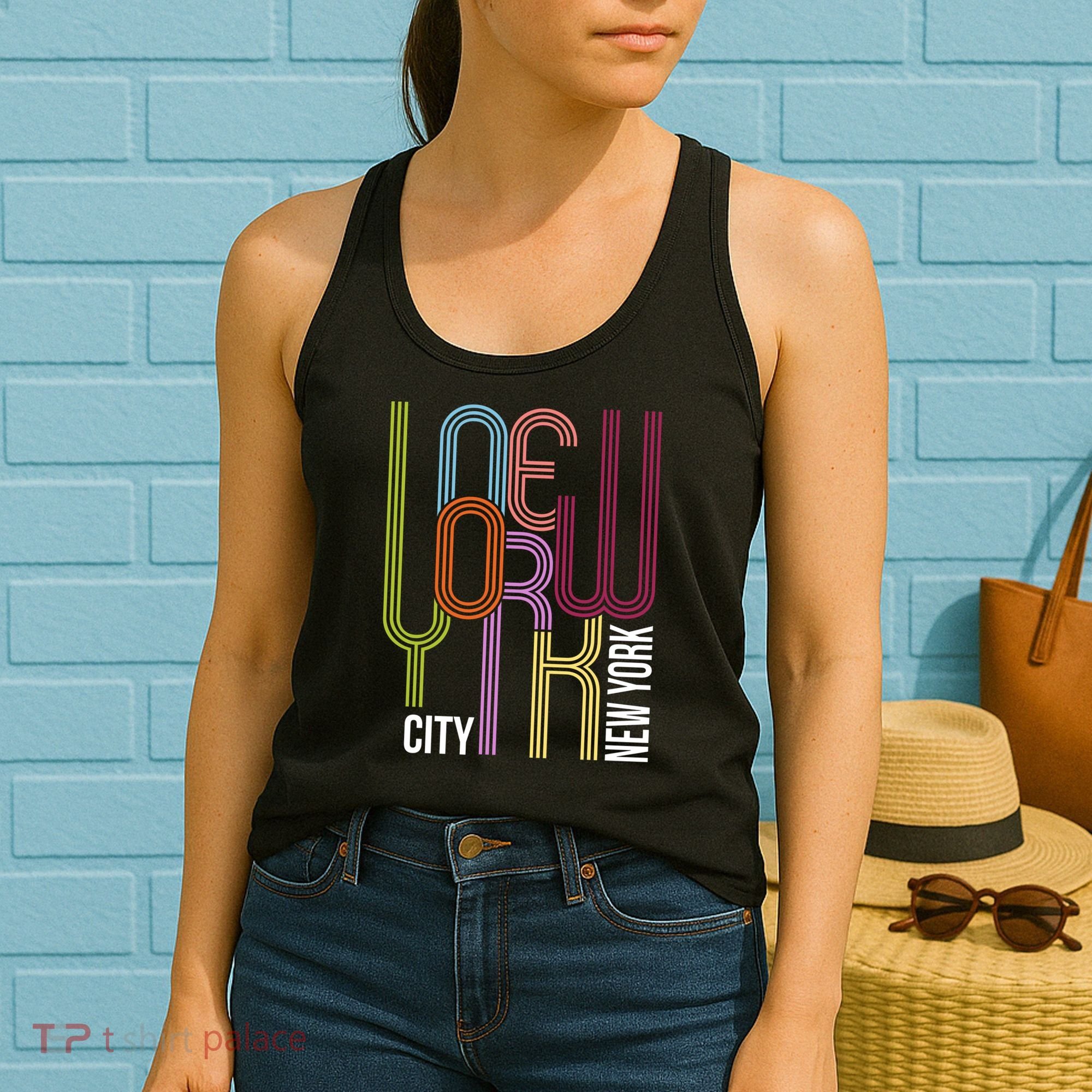 New York City Retro 80s Style Women's Tank Top