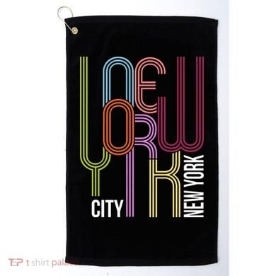 New York City Retro 80s Style Golf Towel