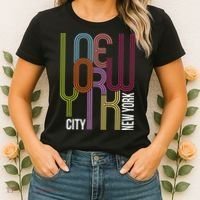 New York City Retro 80s Style Women's T-Shirt thumb 2