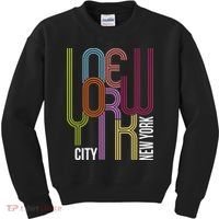 New York City Retro 80s Style Kids Sweatshirt thumb 0