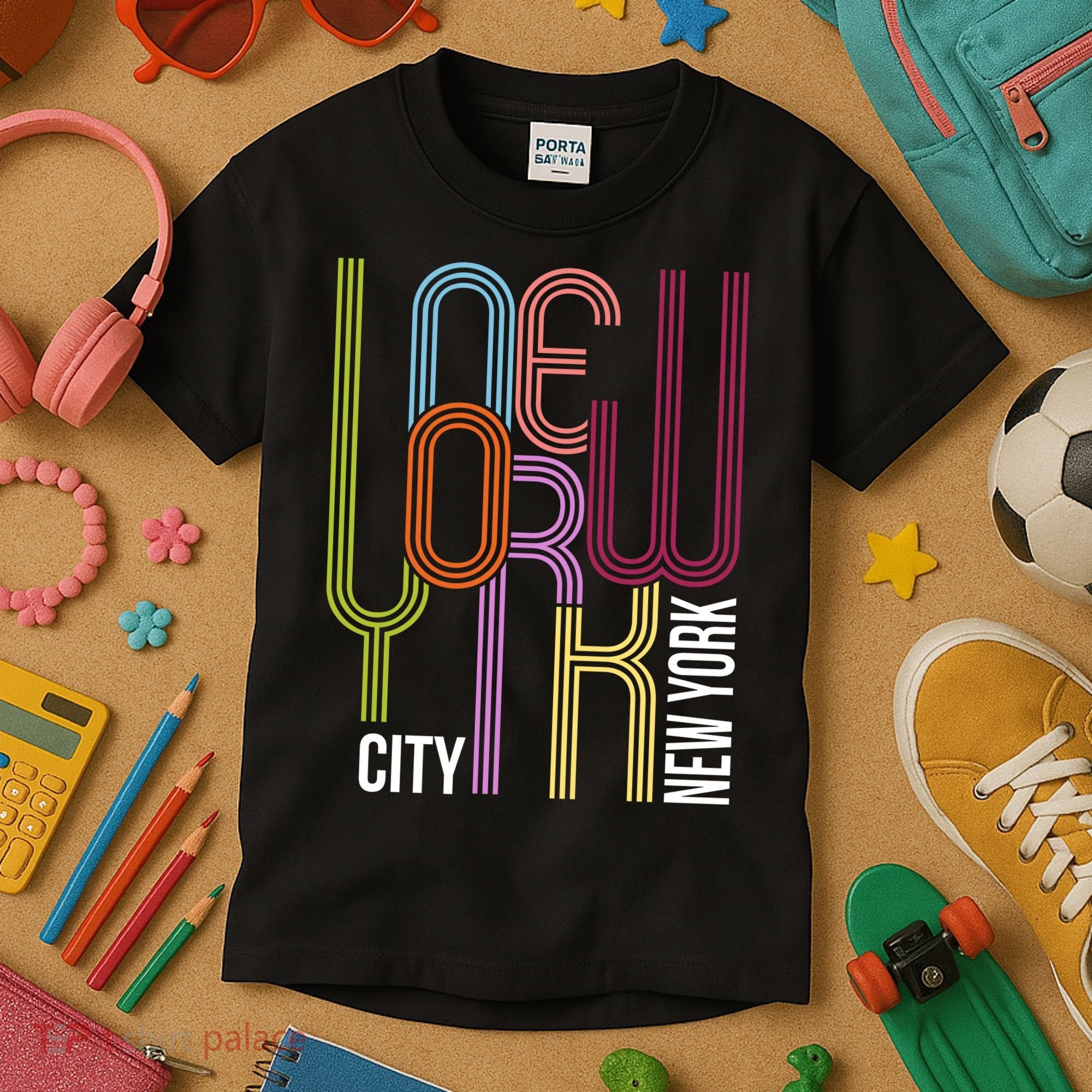 New York City Retro 80s Style Kids T-Shirt