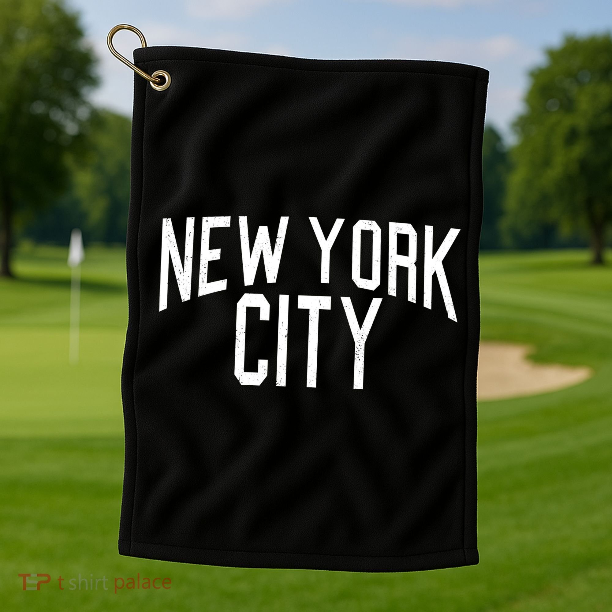 New York City Simple Logo Golf Towel