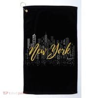 New York City Skyline  Buildings Golf Towel thumb 0