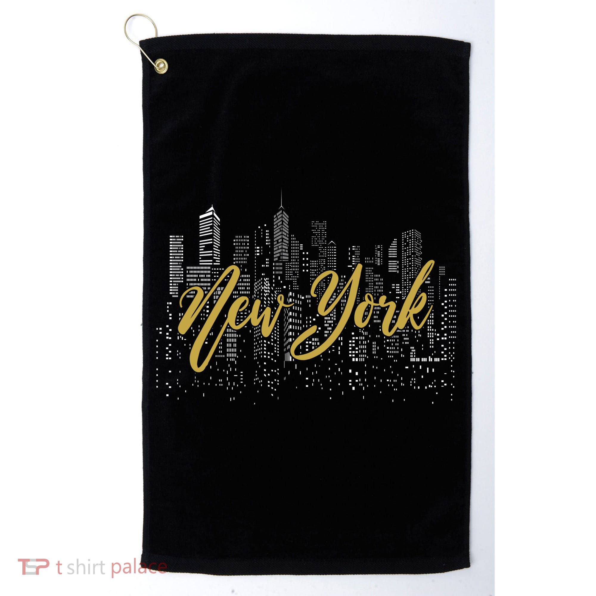 New York City Skyline  Buildings Golf Towel