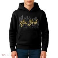 New York City Skyline  Buildings Kids Hoodie thumb 4