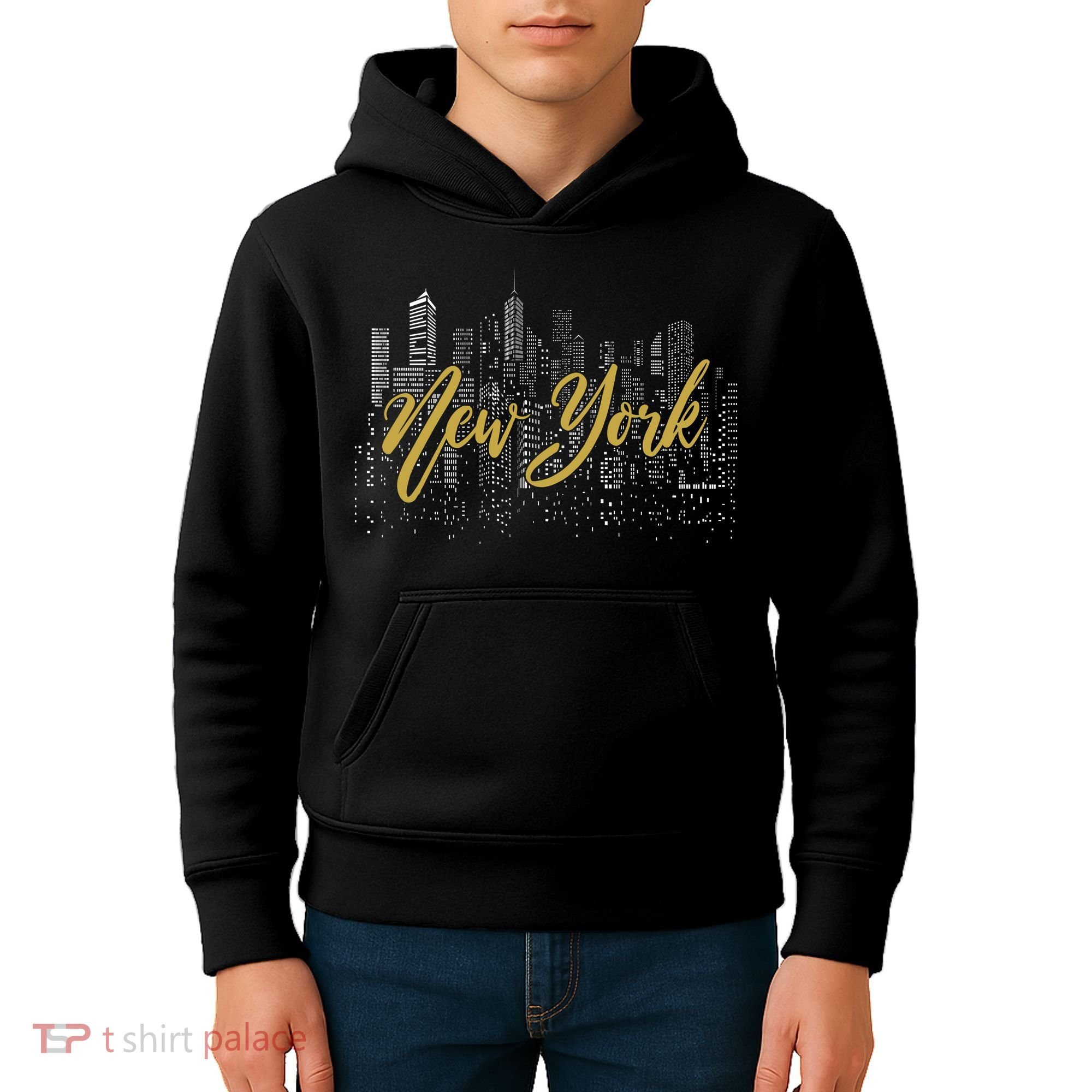 New York City Skyline  Buildings Kids Hoodie