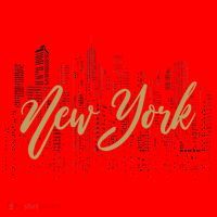 New York City Skyline  Buildings Santa Hat thumb 1