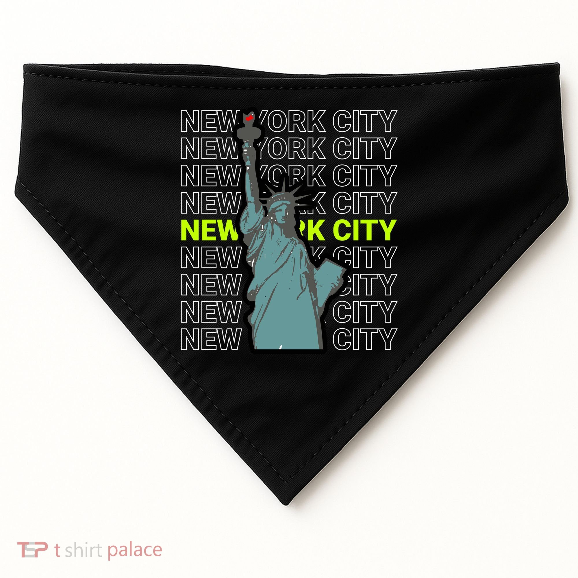 New York City Statue of Liberty USA-Made Doggie Bandana
