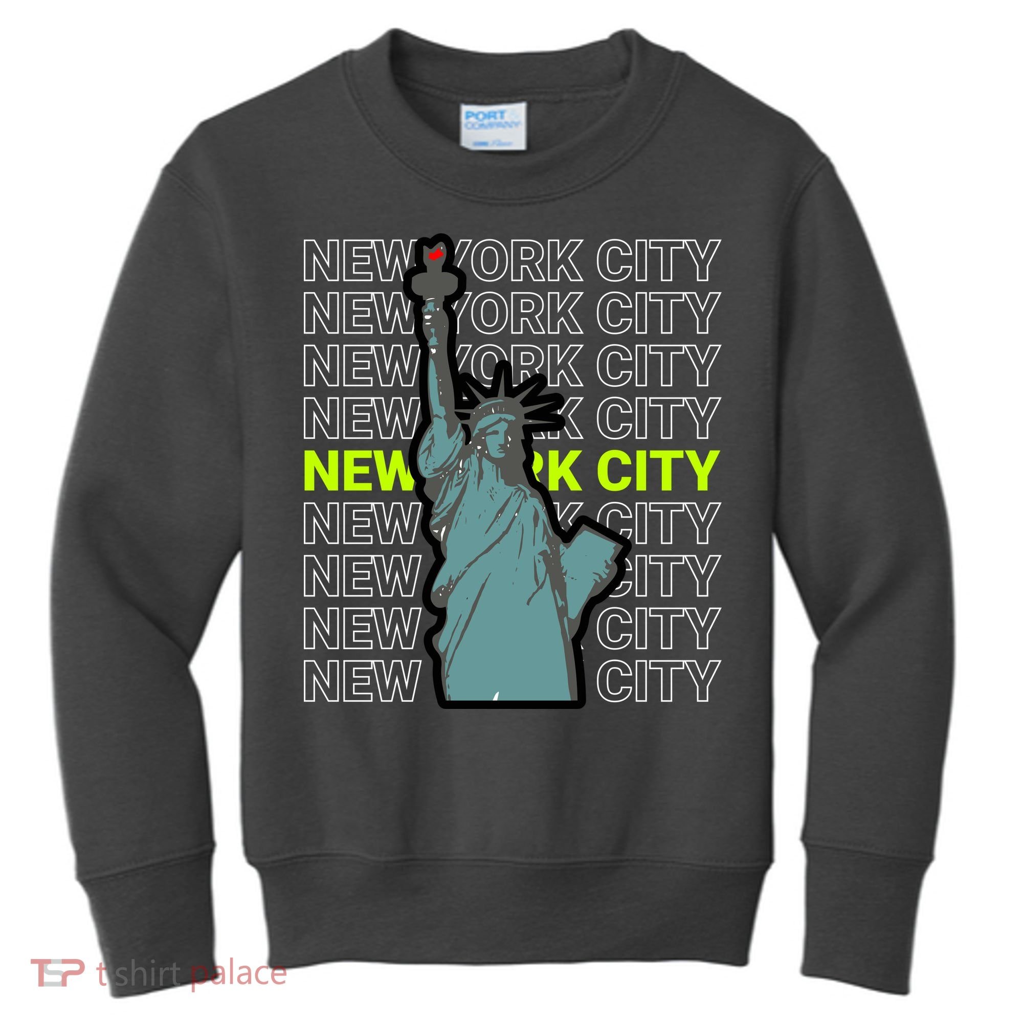 New York City Statue of Liberty Kids Sweatshirt
