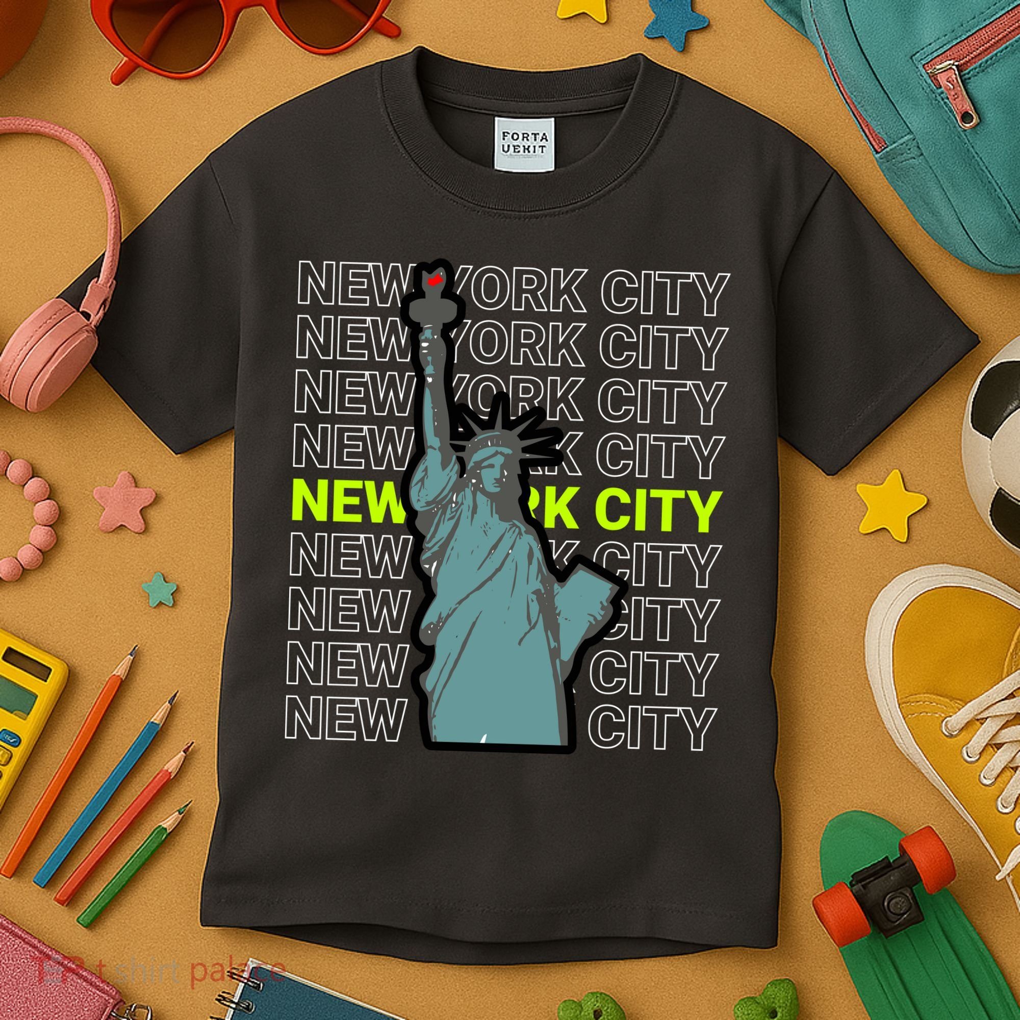 New York City Statue of Liberty Kids T-Shirt