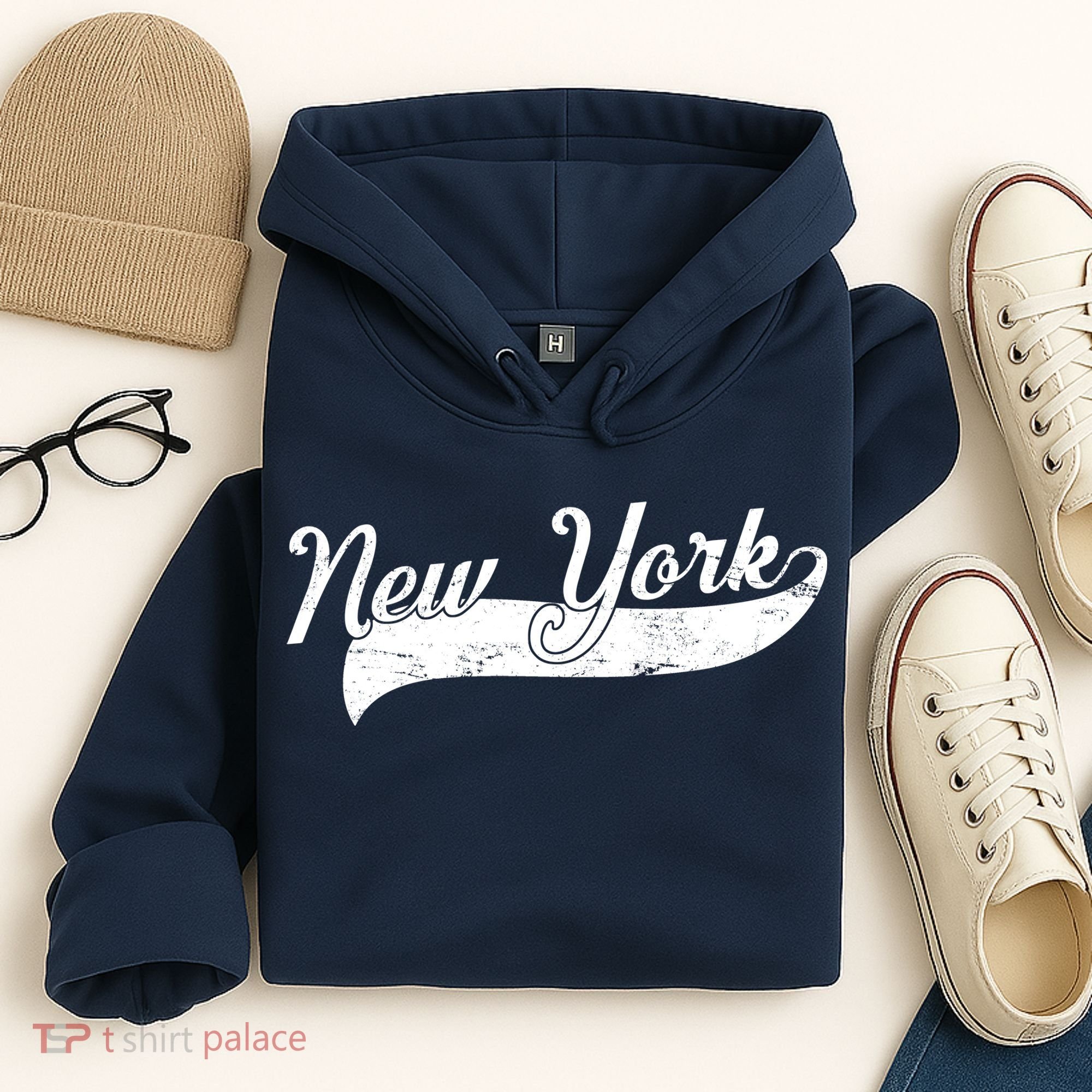 New York Classic Logo Hoodie
