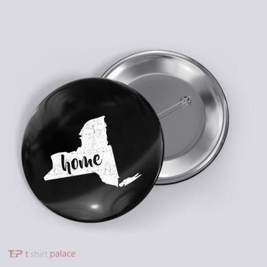 New York Home State Button