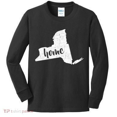 New York Home State Kids Long Sleeve Shirt