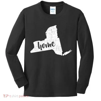 New York Home State Kids Long Sleeve Shirt
