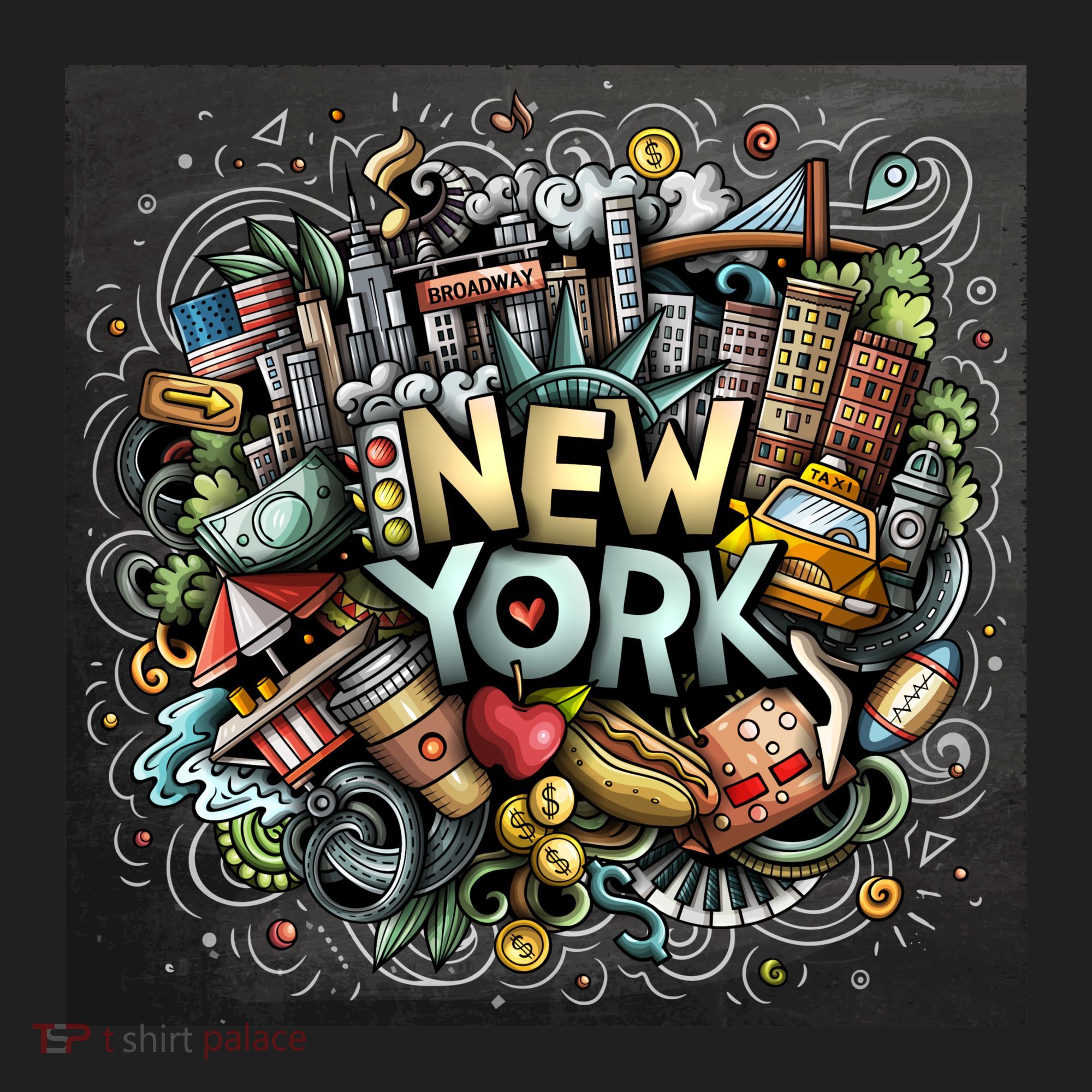 New York Illustration Hat