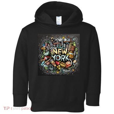 New York Illustration Toddler Hoodie