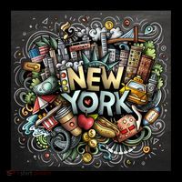 New York Illustration Toddler Hoodie thumb 2