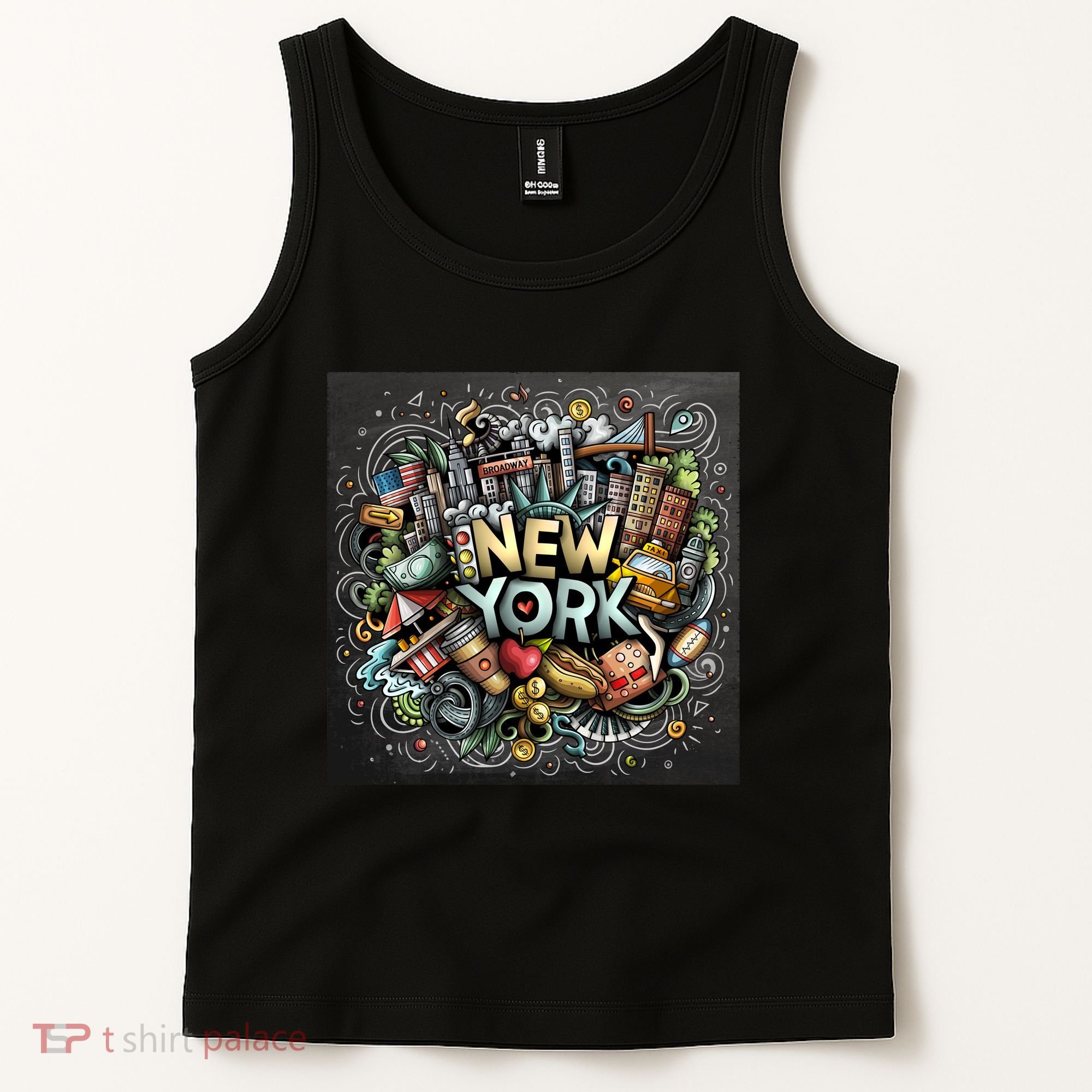 New York Illustration Tank Top