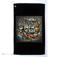 New York Illustration Golf Towel thumb 0