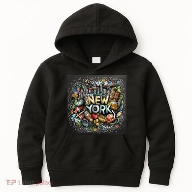 New York Illustration Kids Hoodie