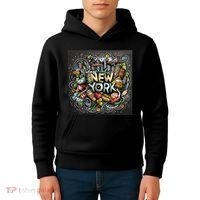 New York Illustration Kids Hoodie thumb 4