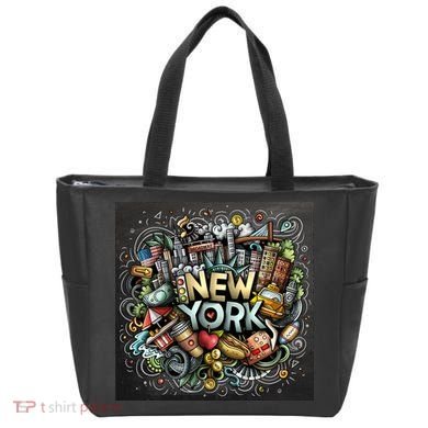 New York Illustration Tote Bag
