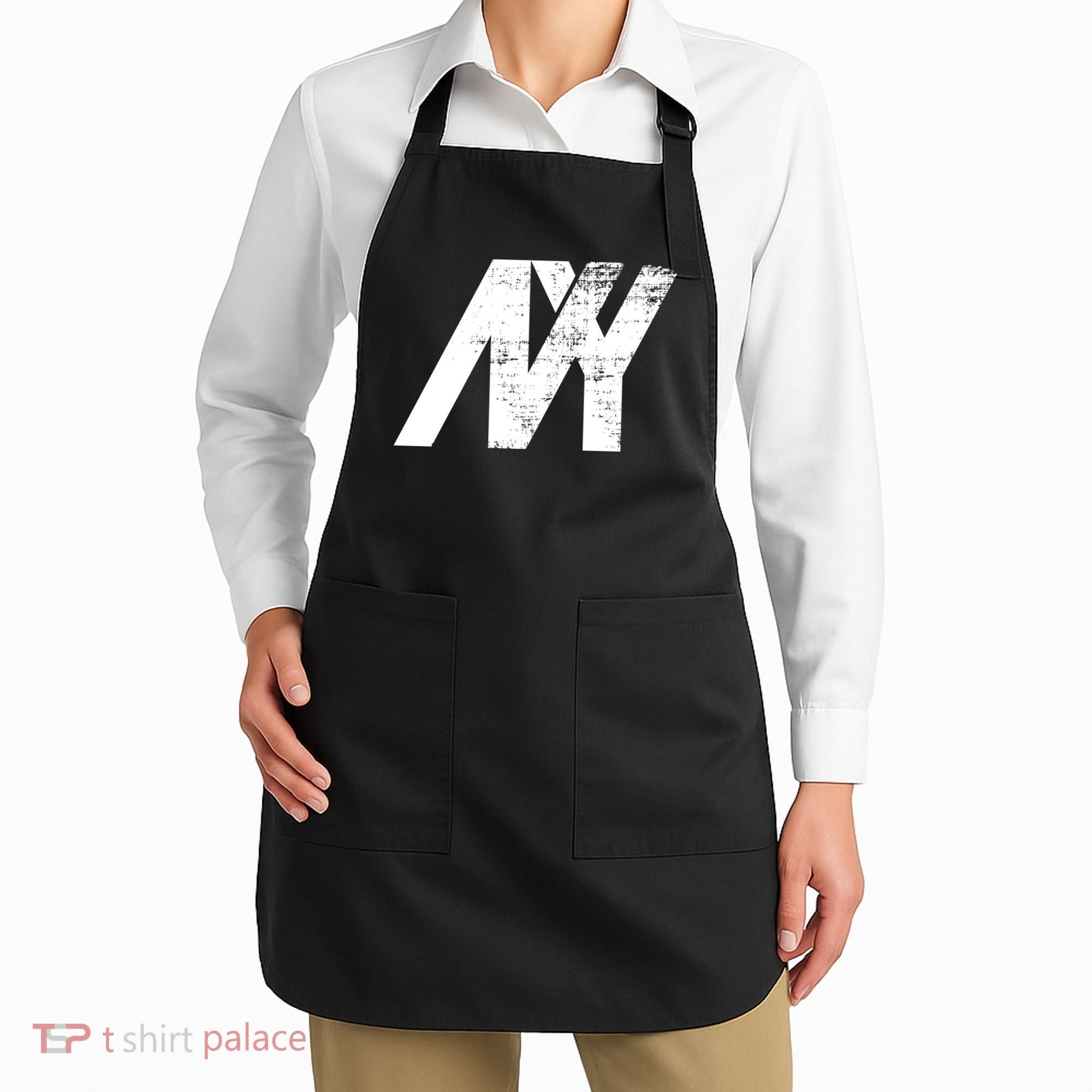 New York NY Grunge Apron