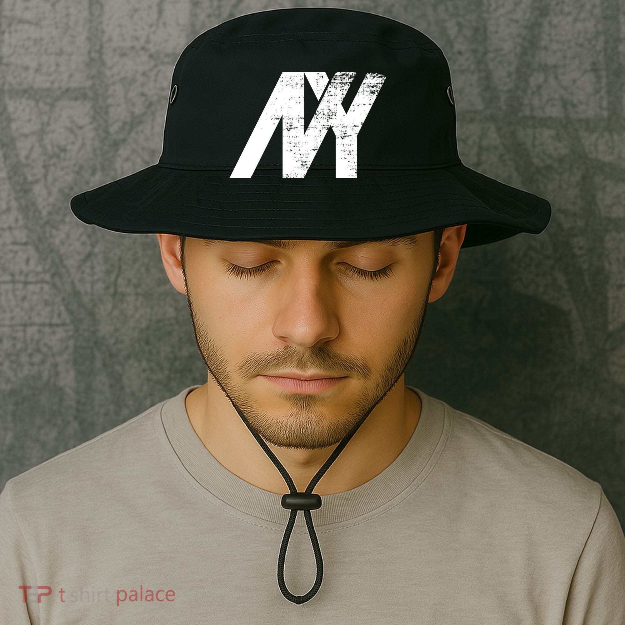 New York NY Grunge Bucket Hat
