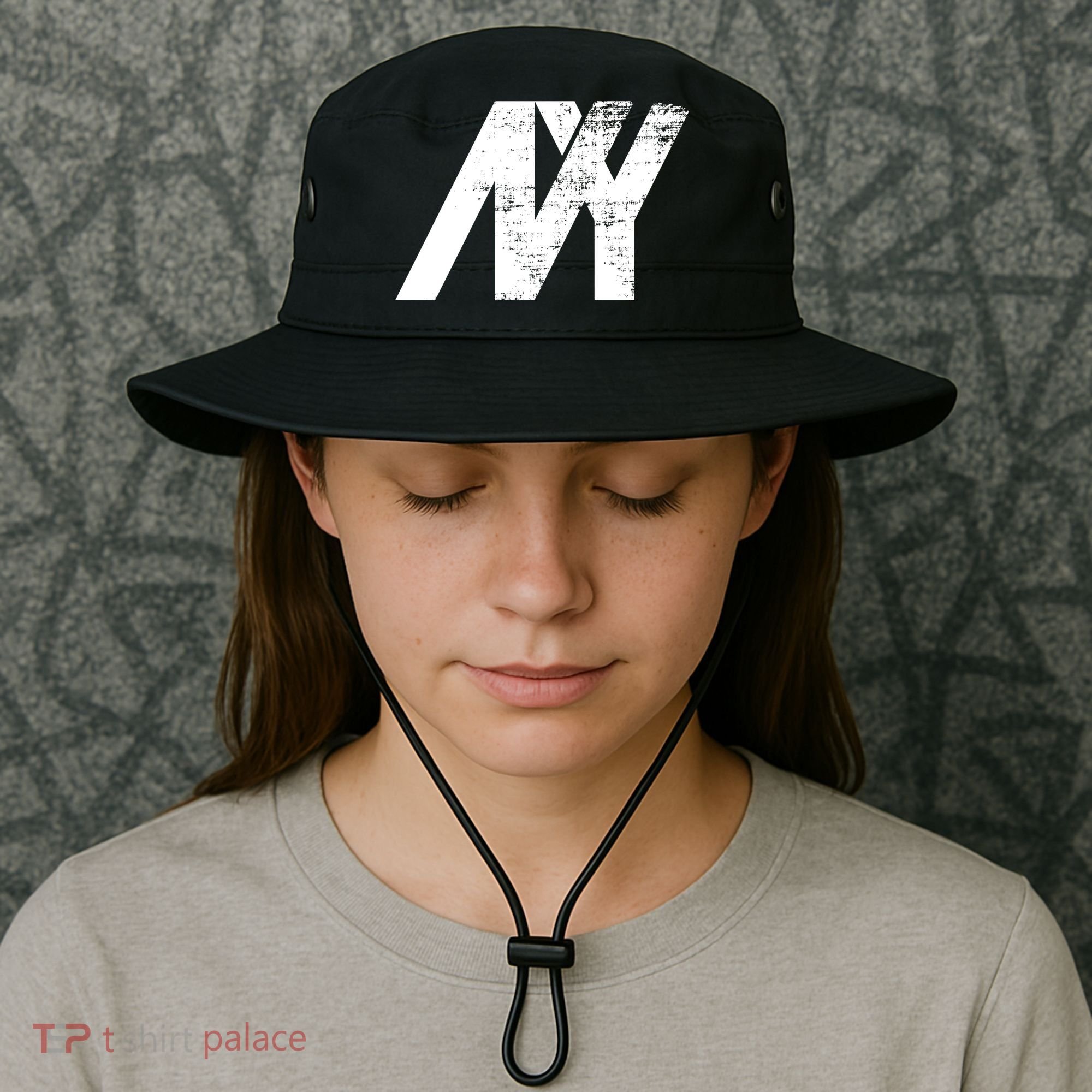 New York NY Grunge Bucket Hat