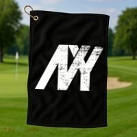 New York NY Grunge Golf Towel thumb 1