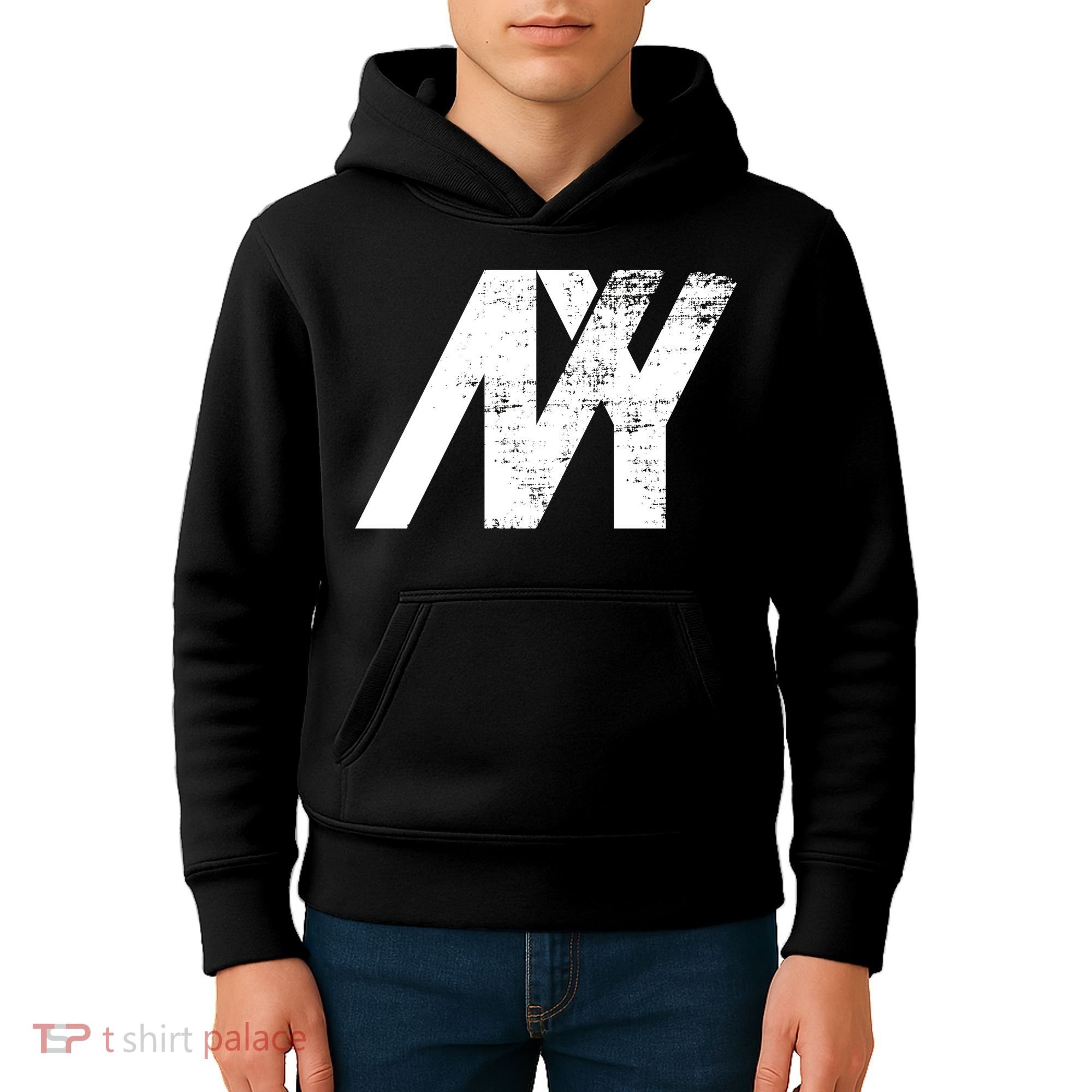 New York NY Grunge Kids Hoodie