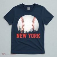 New York Skyline Baseball Sports Fan T-Shirt thumb 5