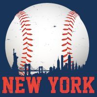 New York Skyline Baseball Sports Fan Women's Hoodie thumb 2